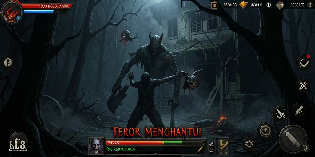 Gameplay D73 dengan suasana Horror yang menegangkan.