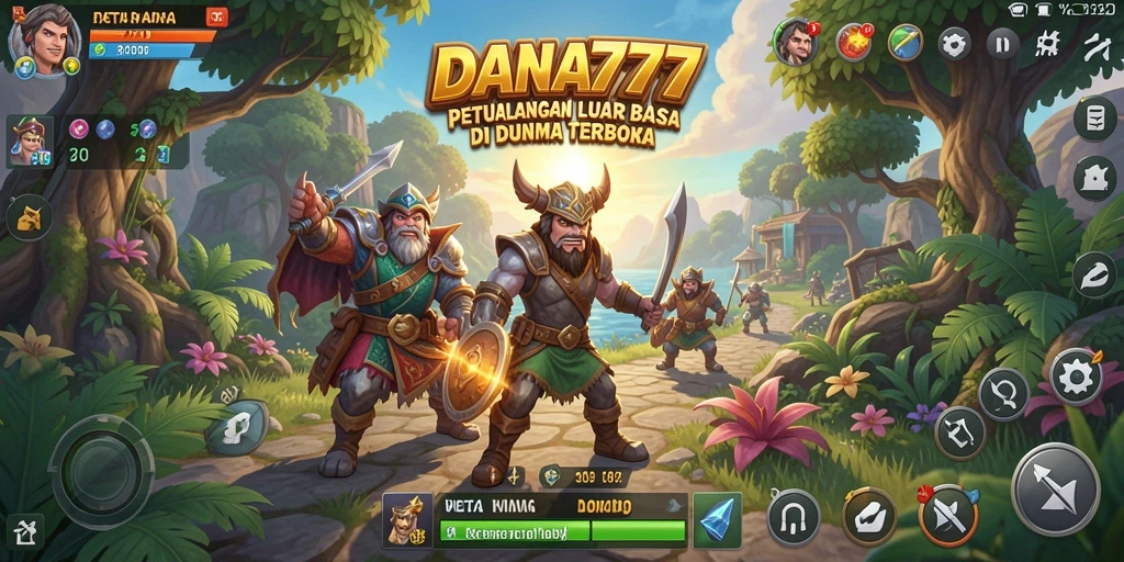 Tampilan gameplay DANA777 di dunia terbuka yang luas dan menantang.