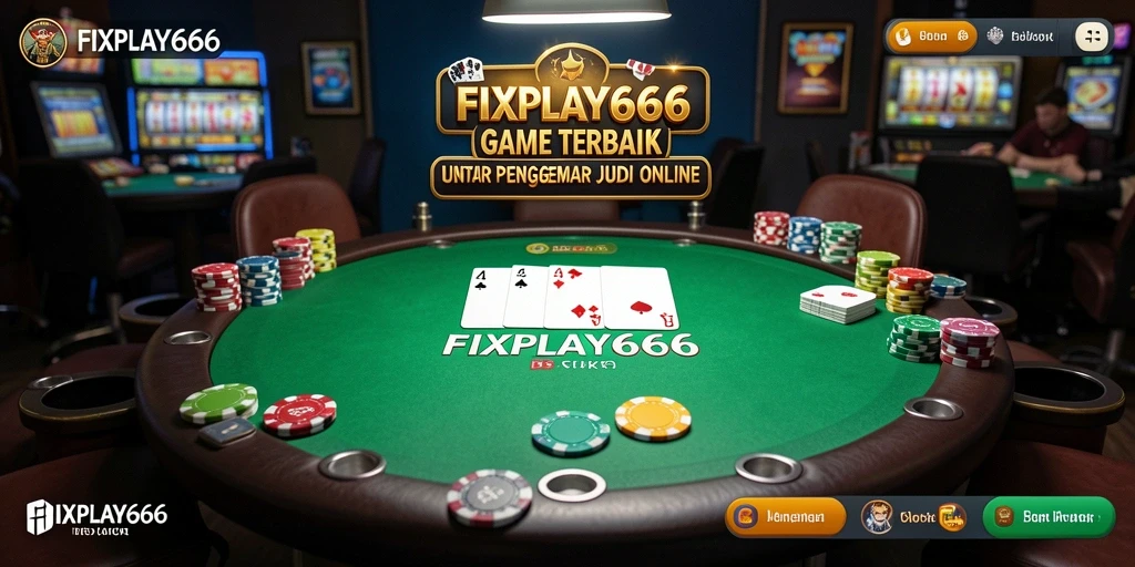 Screenshot gameplay <strong>FIXPLAY666</strong> menampilkan suasana Poker yang mendebarkan.