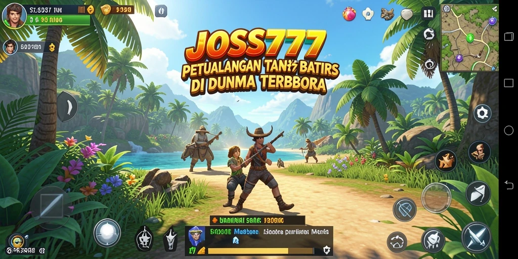 Menunjukkan gameplay epik dalam dunia terbuka JOSS777.