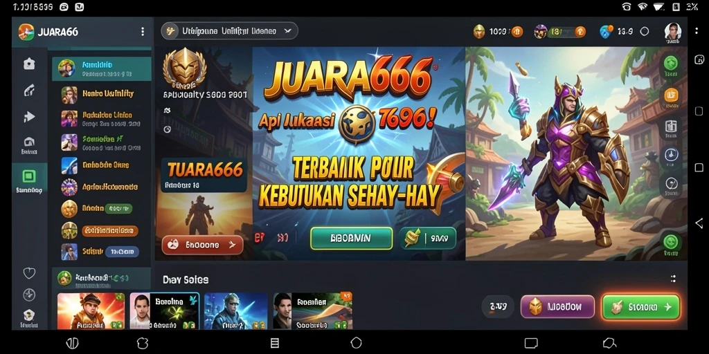Tampilan antarmuka JUARA666 yang menarik dan fungsional.