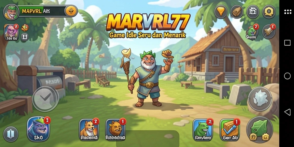 Screenshot gameplay <strong>MARVRL77</strong> menampilkan aksi menarik dalam permainan Idle.