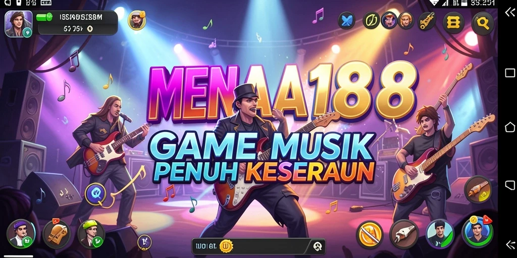 Tampilan menarik dari gameplay MENARA188 yang penuh musik.