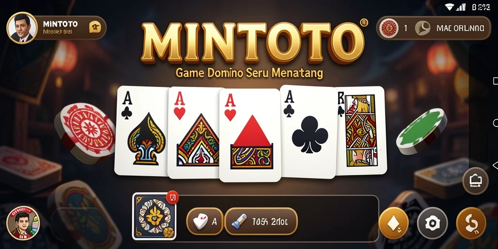 Screenshot gameplay MINTOTO menampilkan aksi seru permainan Domino.
