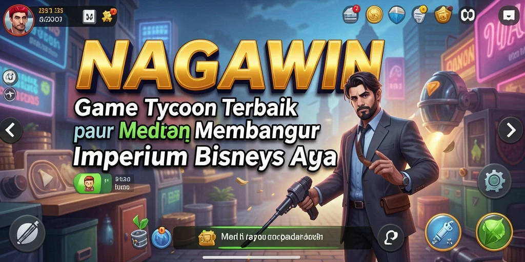 Tampilan gameplay NAGAWIN yang penuh strategi Tycoon.