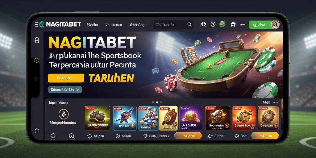 Screenshot gameplay NAGITABET menampilkan antarmuka taruhan olahraga yang menarik.