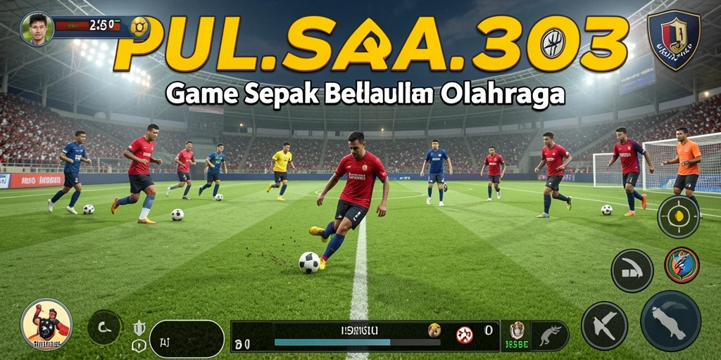 Tampilan gameplay seru PULSA303 dengan aksi sepak bola yang mendebarkan.
