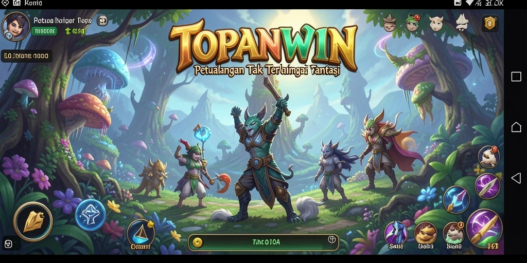 Tampilan gameplay menawan dari petualangan di TOPANWIN.